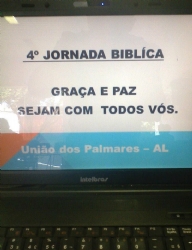 4ª JORNADA BÍBLICA EM UNIÃO DOS PALMARES